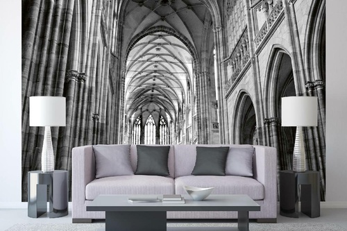 Vlies Fototapete - Innenraum der Kathedrale 375 x 250 cm